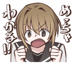 Sailor fuku girl Sticker Miki sticker #6822838