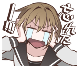 Sailor fuku girl Sticker Miki sticker #6822841