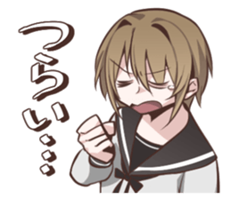 Sailor fuku girl Sticker Miki sticker #6822842