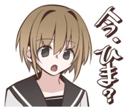 Sailor fuku girl Sticker Miki sticker #6822844