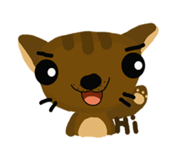 Chocolate-Brownie Cat sticker #6822928