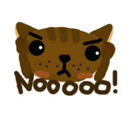 Chocolate-Brownie Cat sticker #6822932