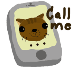 Chocolate-Brownie Cat sticker #6822943