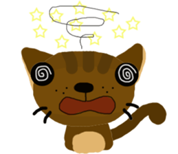 Chocolate-Brownie Cat sticker #6822948