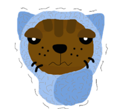 Chocolate-Brownie Cat sticker #6822949