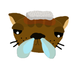 Chocolate-Brownie Cat sticker #6822951