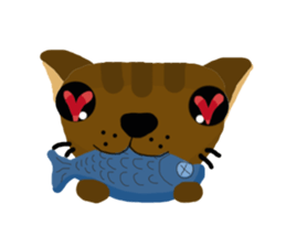 Chocolate-Brownie Cat sticker #6822961