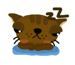 Chocolate-Brownie Cat sticker #6822964