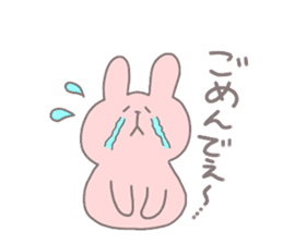 rabbit in kochi sticker #6823534