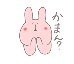 rabbit in kochi sticker #6823552