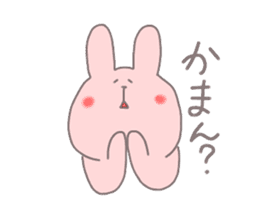 rabbit in kochi sticker #6823552
