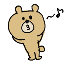 Sticker of a funny bear sticker #6824059