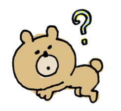 Sticker of a funny bear sticker #6824064