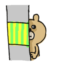 Sticker of a funny bear sticker #6824068