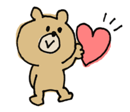 Sticker of a funny bear sticker #6824078