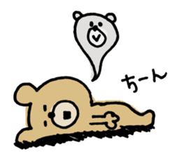 Sticker of a funny bear sticker #6824085