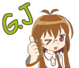 Mabook girl sticker #6825015