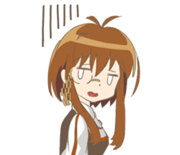 Mabook girl sticker #6825022