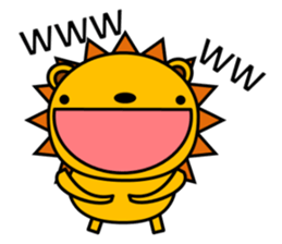 Cat named Rai wants to be lion. sticker #6825201