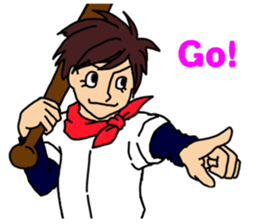 Play baseball and soccer in the U.S.A. sticker #6825409