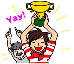 Play baseball and soccer in the U.S.A. sticker #6825414