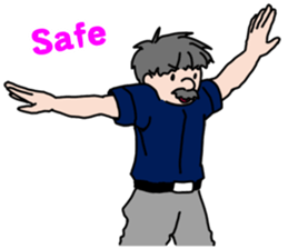 Play baseball and soccer in the U.S.A. sticker #6825420