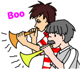 Play baseball and soccer in the U.S.A. sticker #6825436