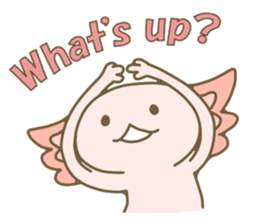 Life of  axolotl. sticker #6825769