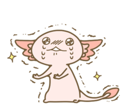 Life of  axolotl. sticker #6825771