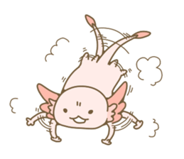 Life of  axolotl. sticker #6825775