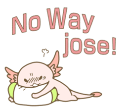 Life of  axolotl. sticker #6825777