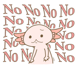 Life of  axolotl. sticker #6825778