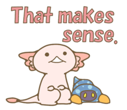 Life of  axolotl. sticker #6825780