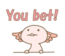 Life of  axolotl. sticker #6825781