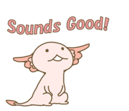 Life of  axolotl. sticker #6825785