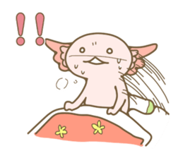 Life of  axolotl. sticker #6825788