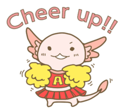 Life of  axolotl. sticker #6825795