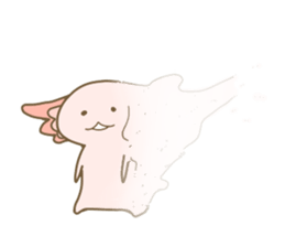 Life of  axolotl. sticker #6825797