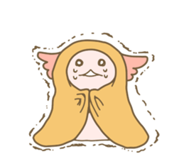 Life of  axolotl. sticker #6825799