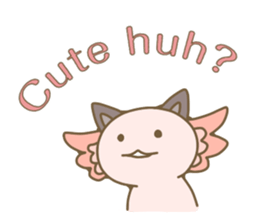 Life of  axolotl. sticker #6825801