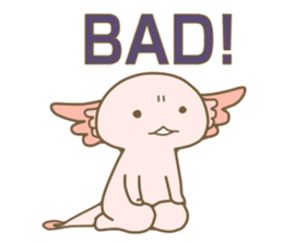 Life of  axolotl. sticker #6825805