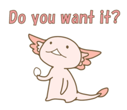 Life of  axolotl. sticker #6825806