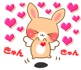 Baby rabbit love sticker sticker #6826659