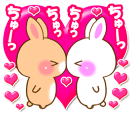 Baby rabbit love sticker sticker #6826665