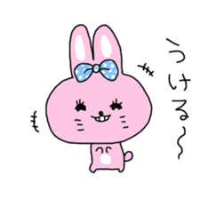 Saucy Rabbit Sticker sticker #6828132