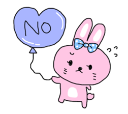 Saucy Rabbit Sticker sticker #6828138