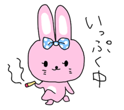 Saucy Rabbit Sticker sticker #6828163