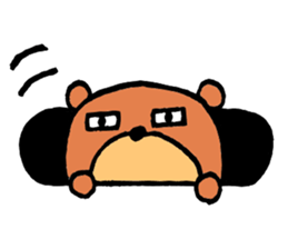 Fun bear sticker #6828490