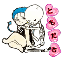 Small devil MAMU sticker #6829001