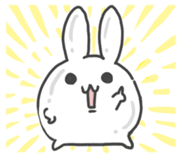Daruma rabbit by peco sticker #6829482